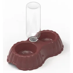 gravity automat pet cat dog waterer food feeder pet water bottle dispenser for wholesales