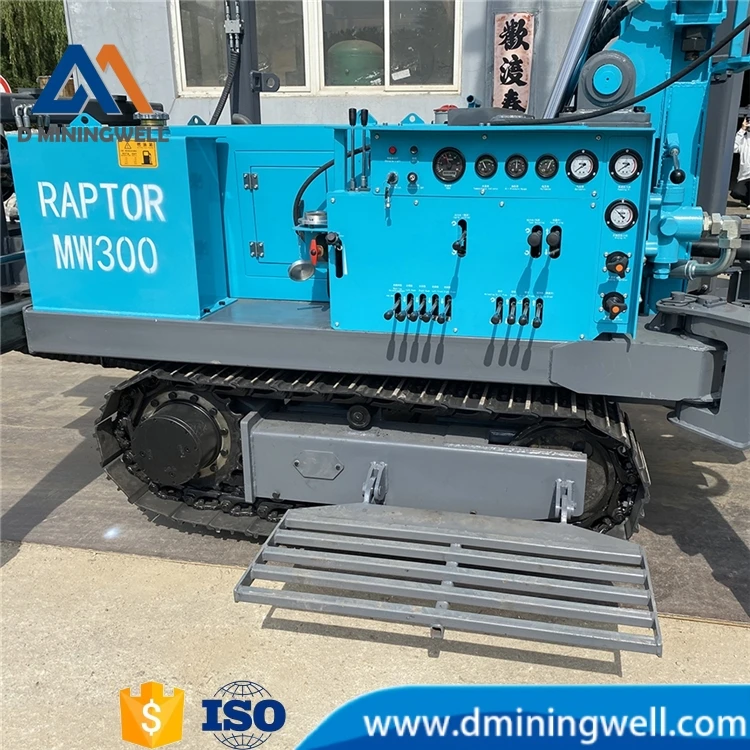 China-Made Crawler Water Well Drill Rig Machine 200m/300m/500m Capacity for Mining Drilling Rig Applications