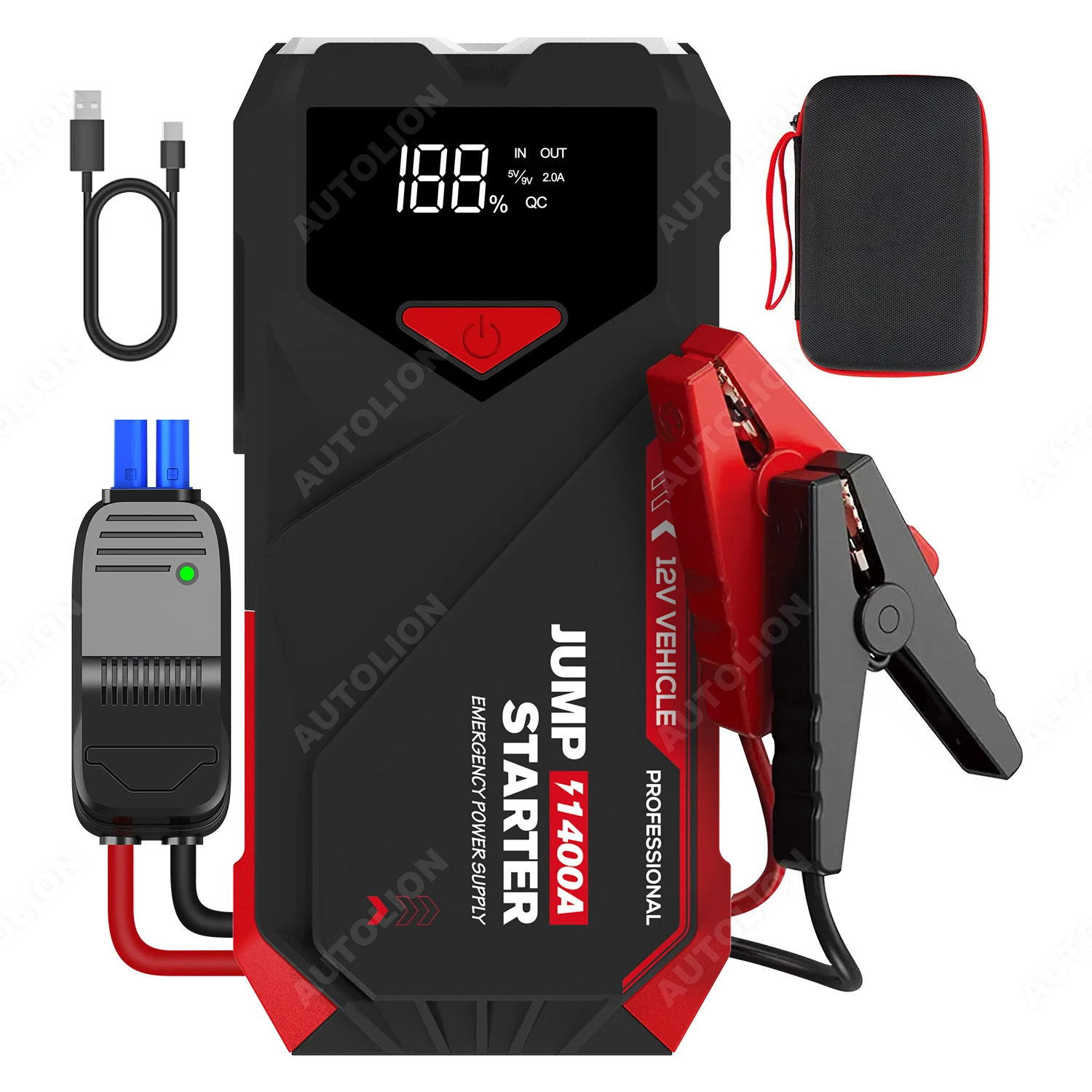 DELBEST Popular 18000mAh 12V  Starting/Peak current 700A/1400A  jump starter for cars