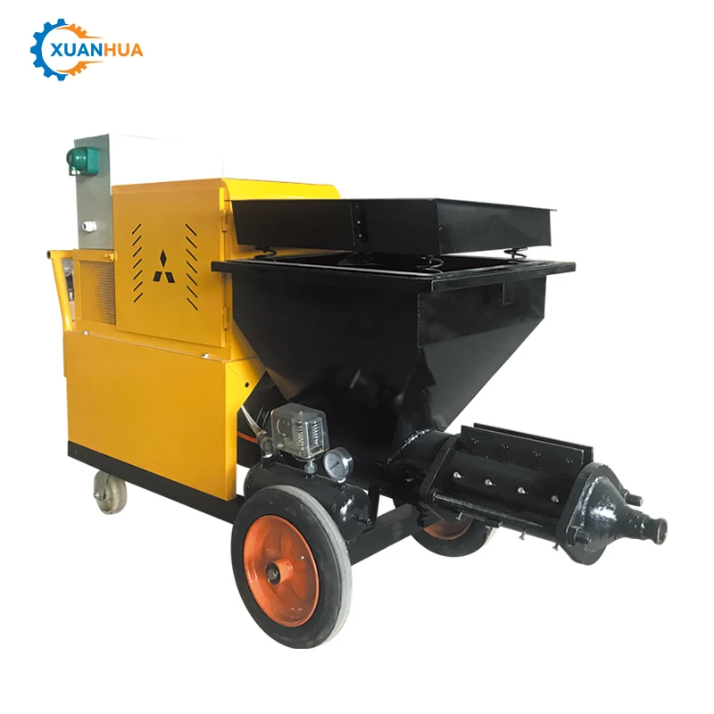 small concrete cement mortar lime spray coating machine cement plaster spraying machine