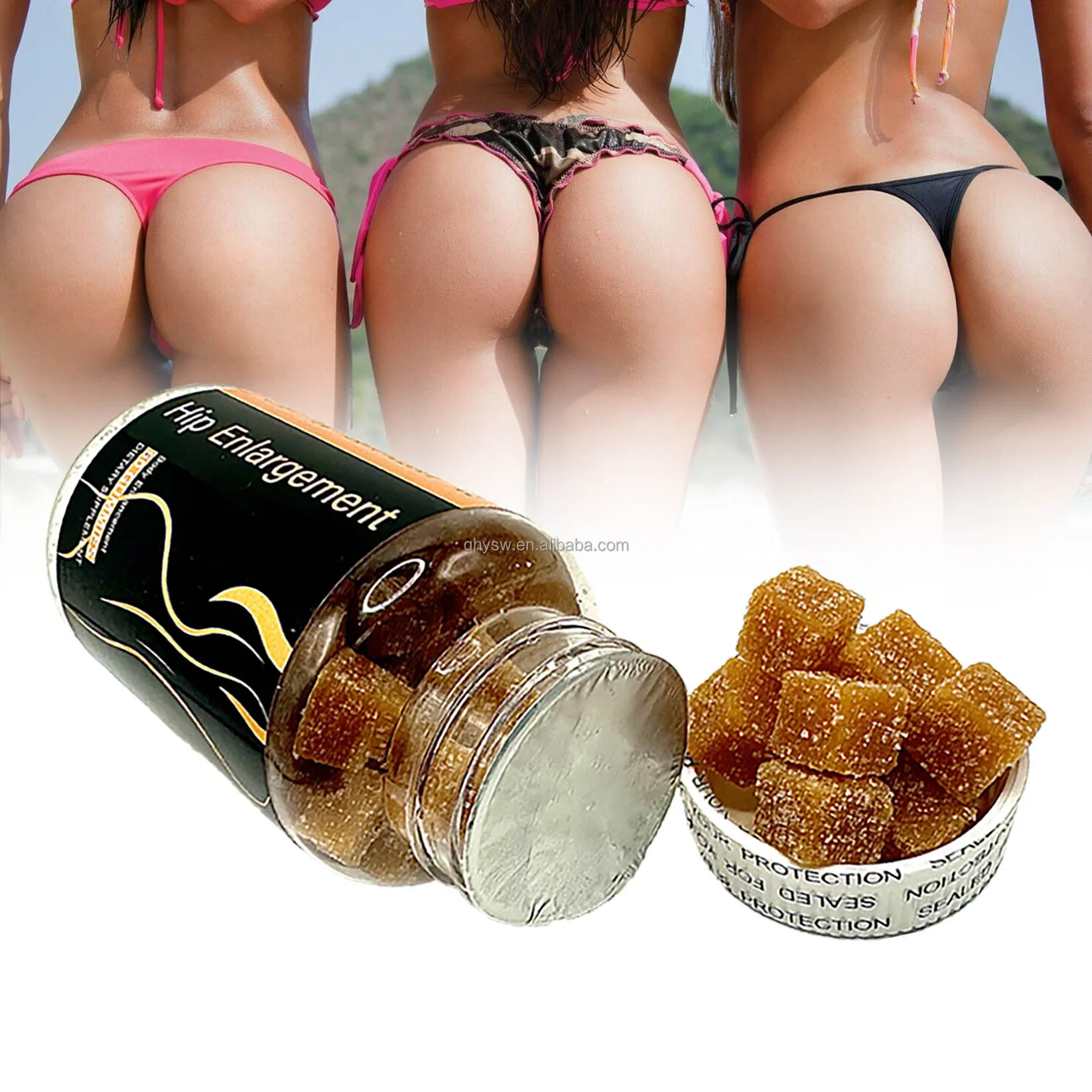 OEM ODM Hot Bigger Butt Lift Growth Gummies sugar free butt and hip enlargement gummy pectin natural bbl gummies