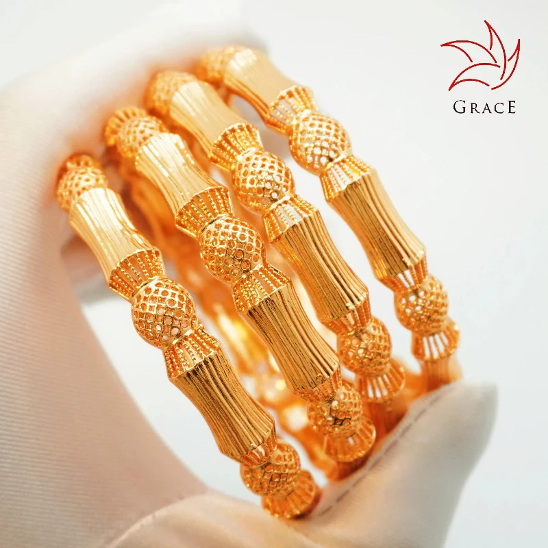 Custom Personalized Wedding Bangles Champagne Gold Plated Wrist Bracelets Indian Jewelry Kundan Bracelet Bangle Kada For Women