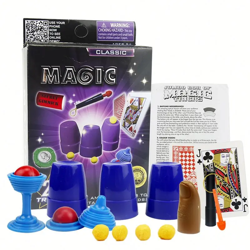 Toys For Kids 2021 Hot Sale Professional Magic Game Set Easy To Learn Magic Tricks Kit Gift Set