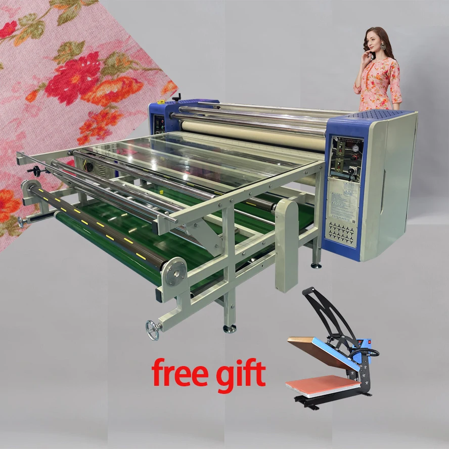 automatic roller calender sublimation ribbon sublimation heat transfer printing machine