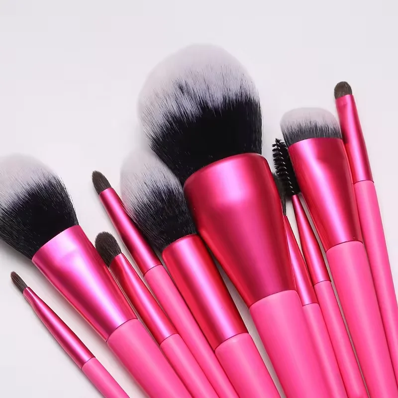 2024 New Arrivals High Quality Black Solid Wood Handle Wool Soft Brush Loose Powder Brush Eye makeup brushes