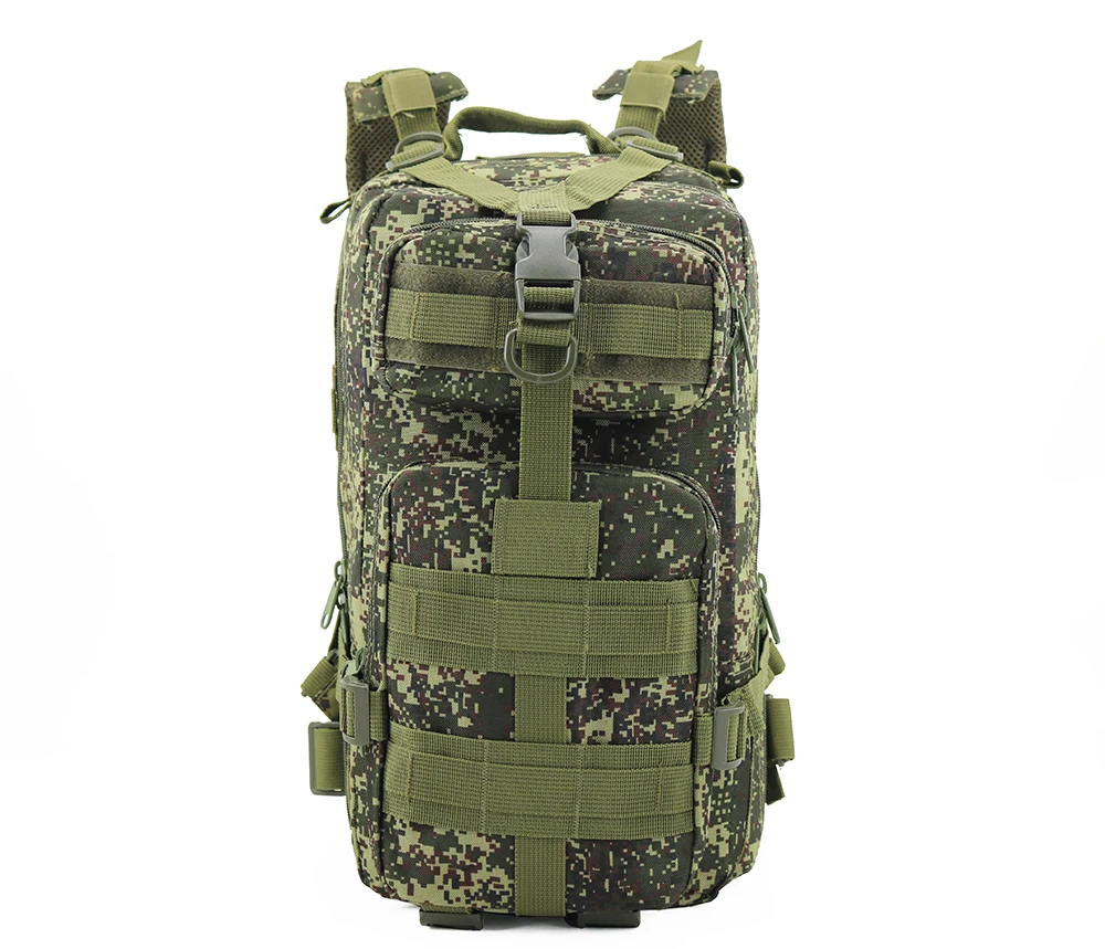Small 25L Lightweight Tactical MOLLE Bag Outdoor Travel Daily Use Rucksack Pack Water-Repellent Hunting Hiking Climbing Backpack