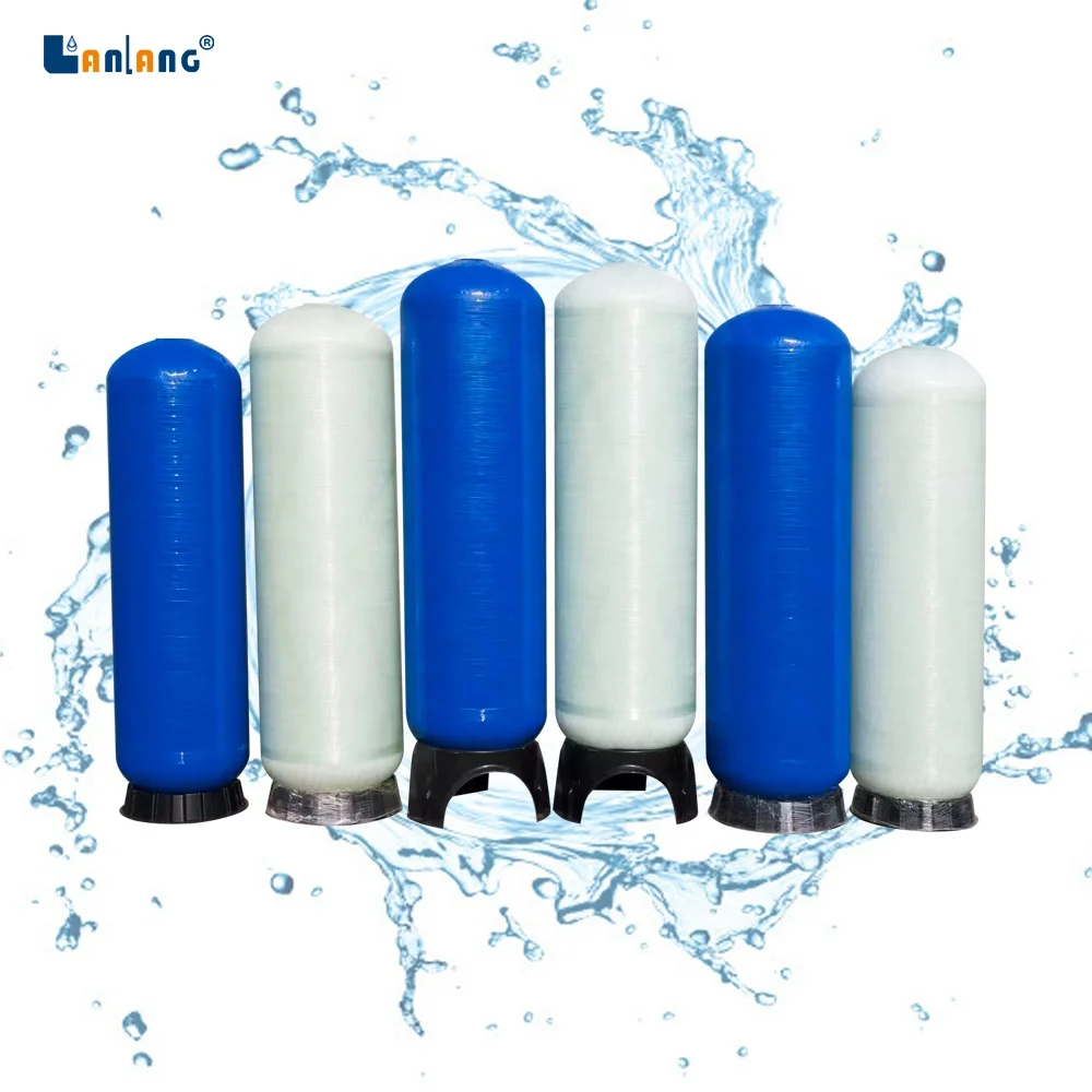 High quality Lanlang 150psi water treatment tank 1054 1252 frp filter vessel carbon resin filter FRP water tank