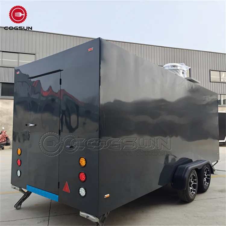 Custom Sandwich Prep and Beverage Station for Street Food Vending Versatile Concession Truck