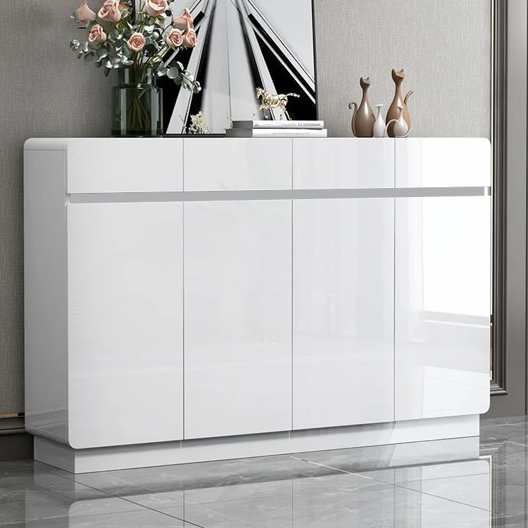 Modern wooden shoe cabinet white for entrance shoe rack cabinet minimalist home furniture
