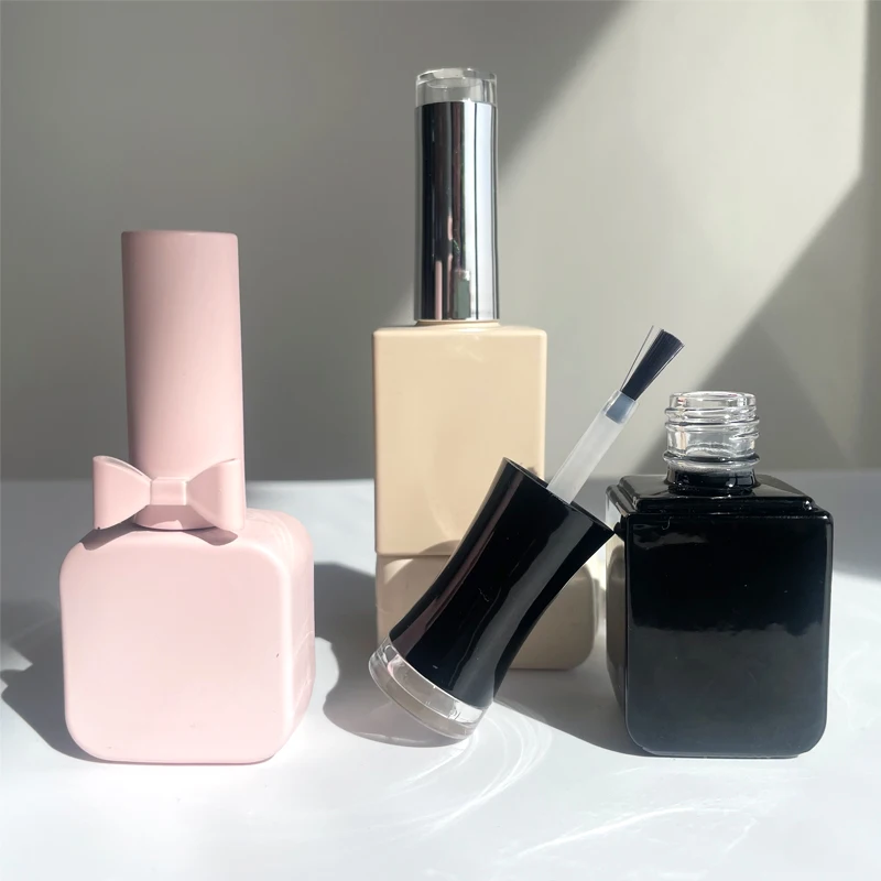 Empty Gel Nail Polish Bottle 15ml Glossy Unique Nail Polish Bottle