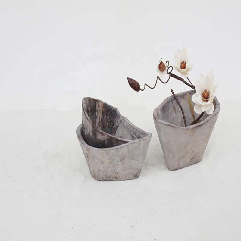 
rectangles crafts table planters wood cube flower pot wooden planter basin 