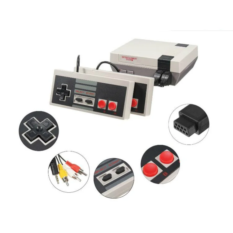 Classic Mini TV Game Console 620 Retro Video Game 8 Bit Built-in 620 Games With Double Gamepads