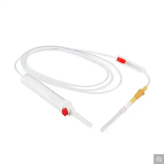 2023 hot selling Blood Transfusion Hospital Consumables Disposable Sterilized Blood Transfusion Set With Needles