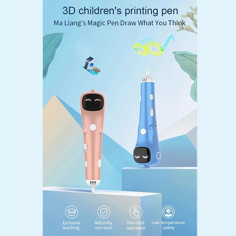 Jumon Hot Sale Kids 3D Drawing Pen Gift Educational Toy Pen PCL Filament Low Temperature Anti-Scald 3D Printing Pen