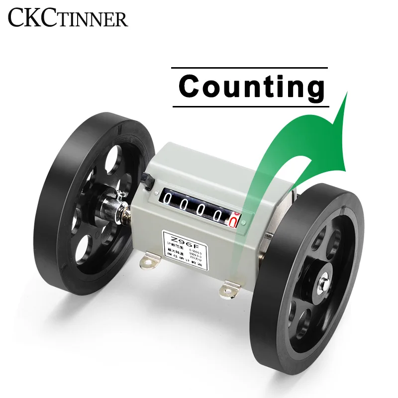 Mechanical Length Distance Double Rolling Wheel 0-9999.9 Mechanically driven recorder/Measuring length Z96-F Meter Counter