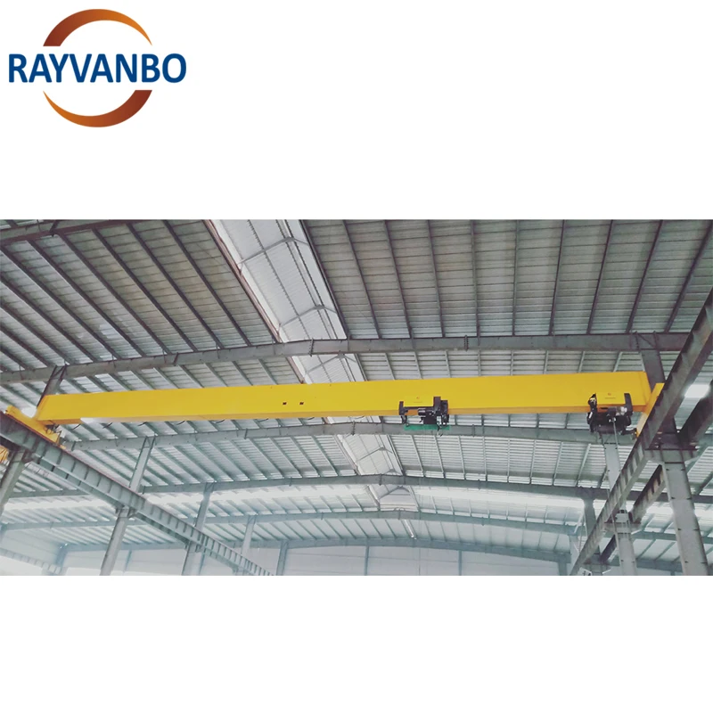 Rayvanbo Wholesale Price Workshop Double Girder Beam Eot Bridge Crane with Electric Hoist 5ton 10ton Ponte Rolante
