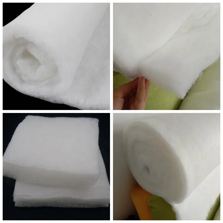 Customize Thickness Washable Polyester Cotton Batting Wadding Dress