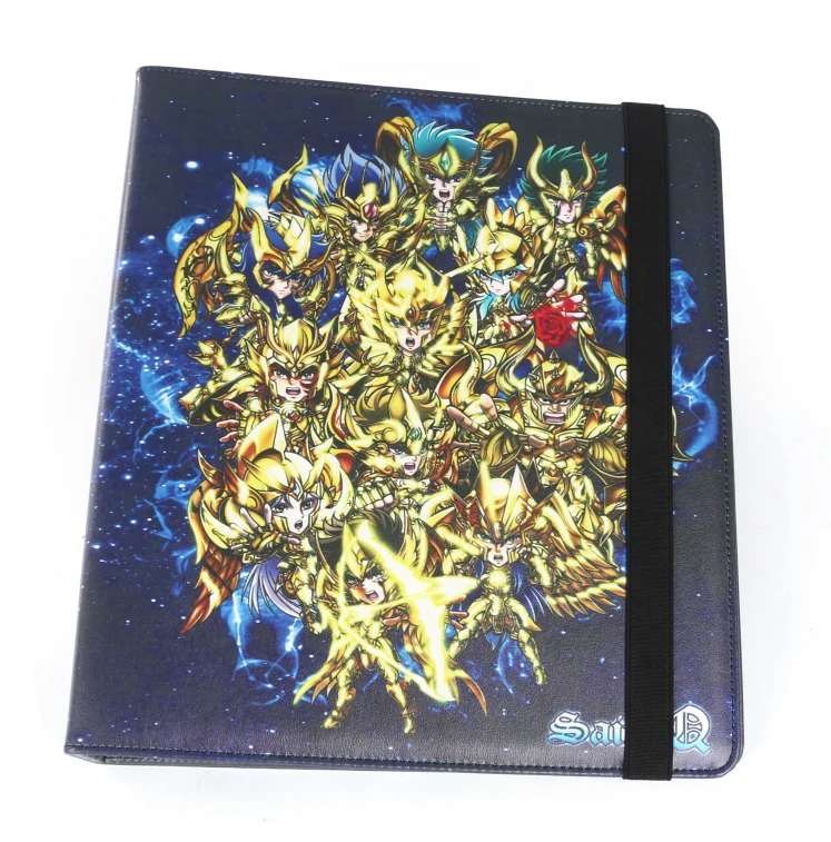 cable 3 ring 9 pocket PU leather custom MTG folder game magic loose leaf notebook sleeve yugioh tcg premium card binder