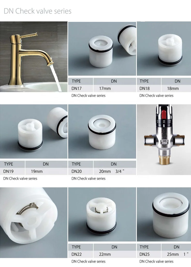 OD8 Plastic One-Way Micro Plug Check Valve Core Hydraulic-controlled Anti-Drip Water Pipe Fittings with Non-Return Feature