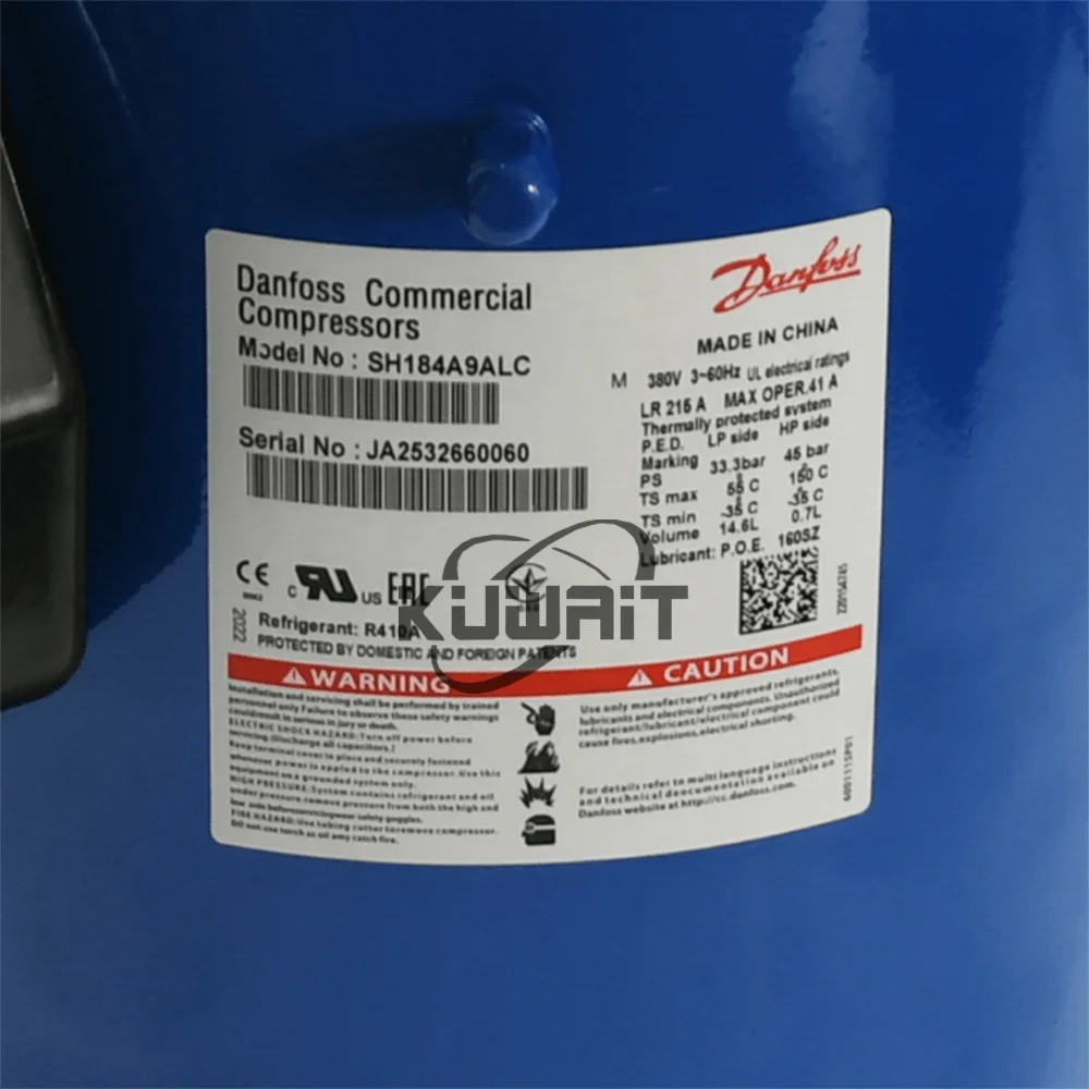 Performer 15HP Compressor SH184A3ALC  SH184A4ALC  SH184A4LLC  SH184A6ALC  SH184A7ALC  SH184A9ALC
