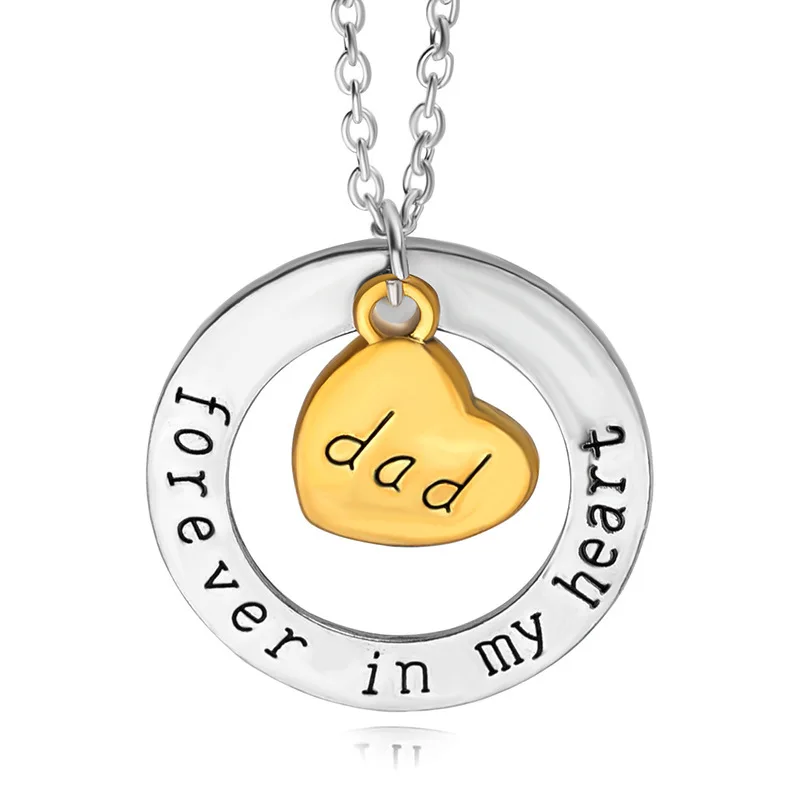I Love You To The Moon and back pendant necklace Mom dad Aunt Uncle Son Daughter Family Member Necklace