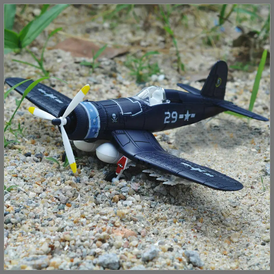 
1/48 Scale US NAVY F4U Corsair Fighter Assemble Fighter Model Toys Building Bricks Combat Aircraft War-II Random Color 