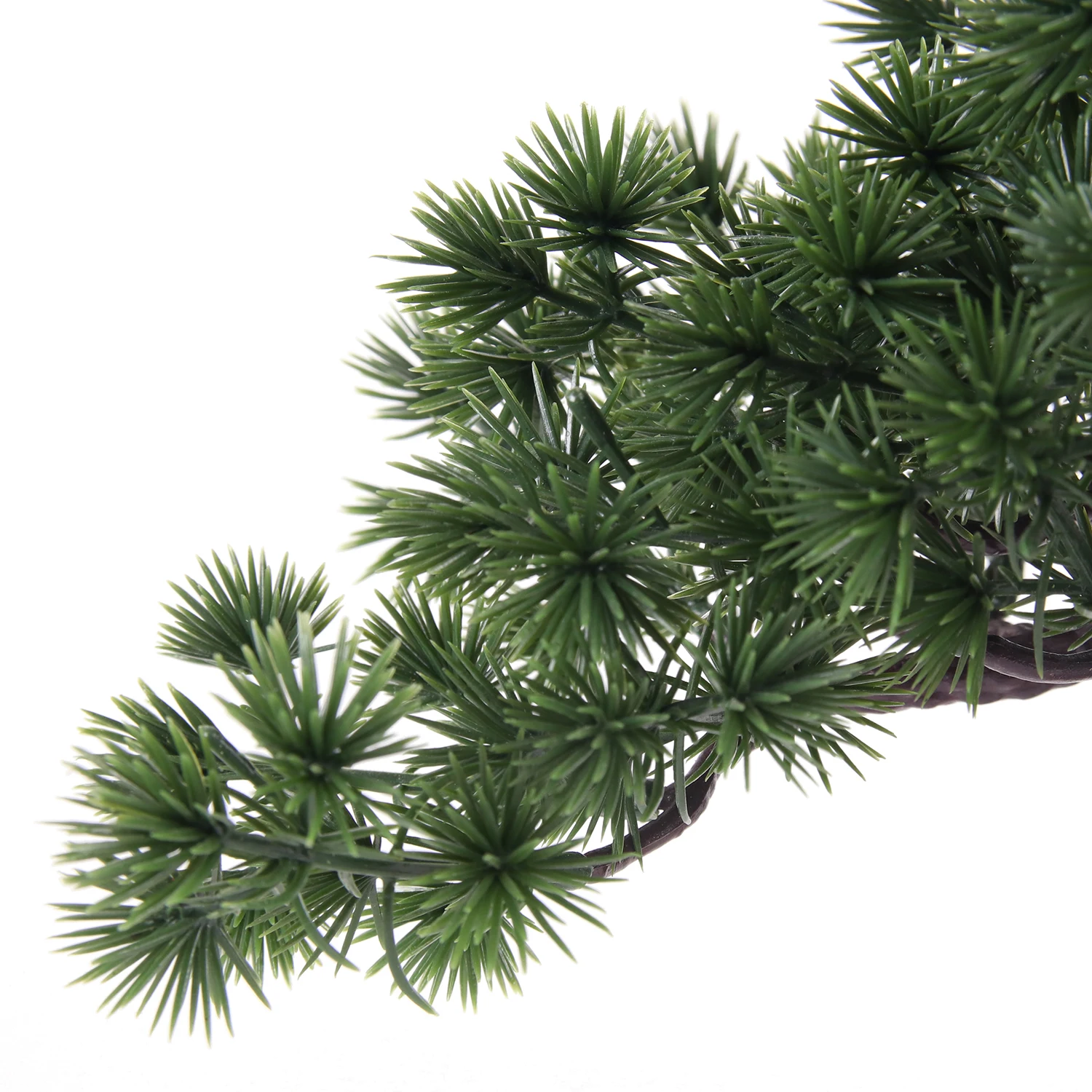 High Simulation Indoor Decorative Potted Faux Artificial Pine Tree Japanese Cypress Bonsai Plants