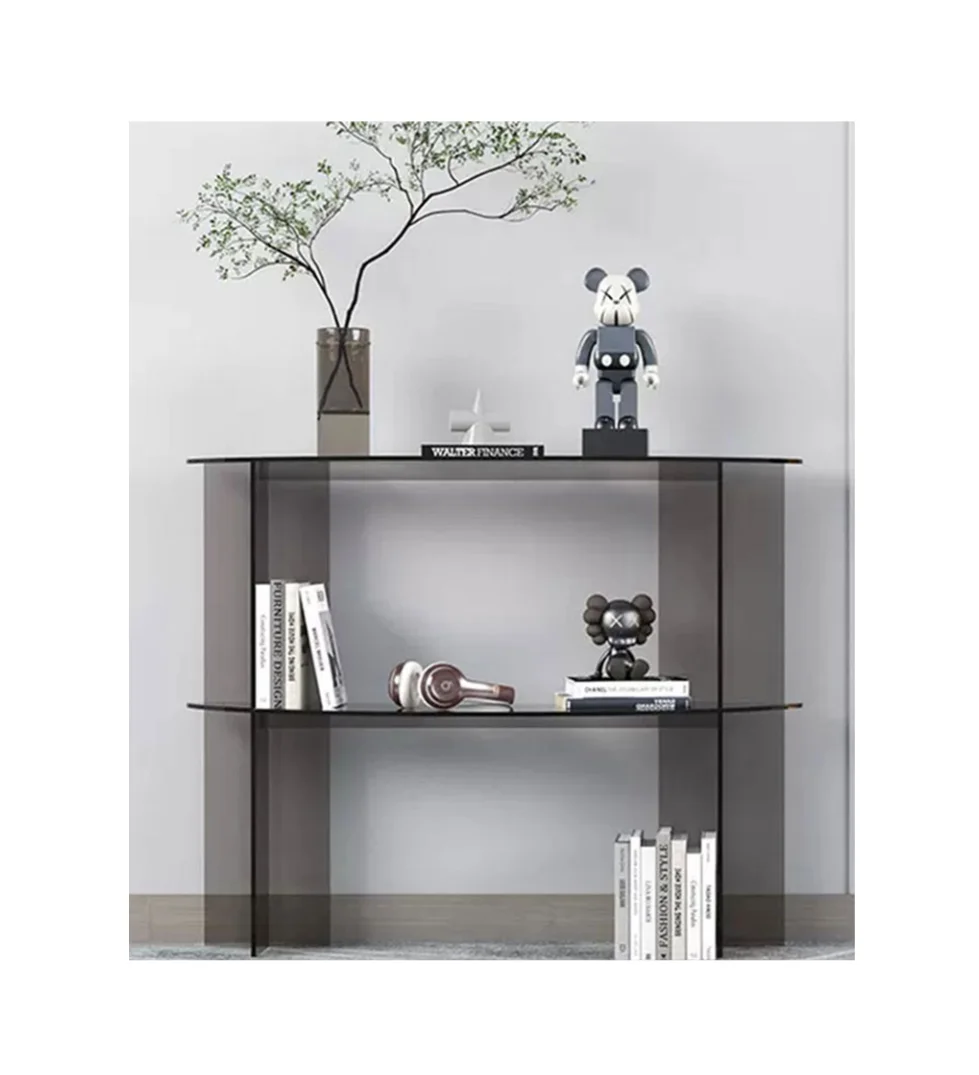 The Newest High-Quality Transparent Black Customized Acrylic Storage Rack for Home or Commercial Decor