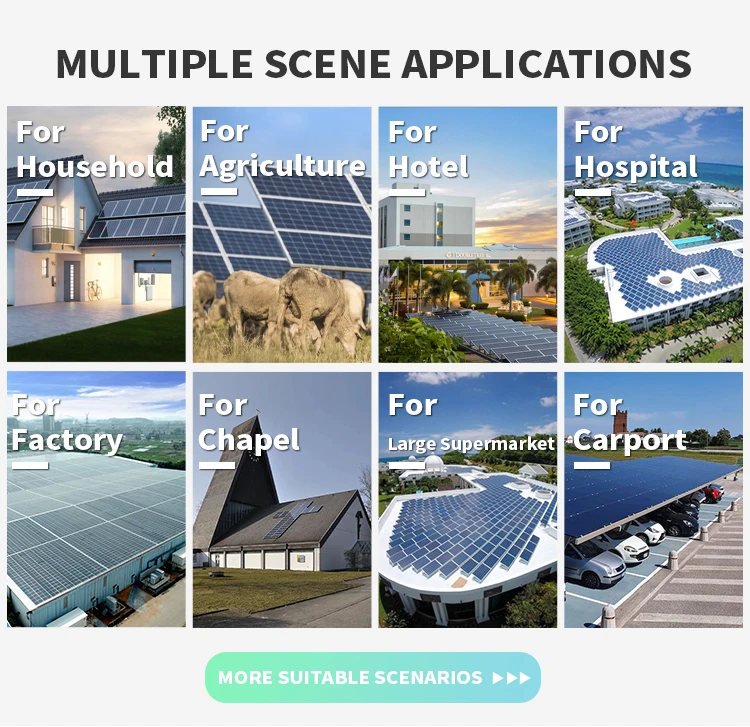 Complete Solar Panel System 100KW 200KW Hotels Resorts with battery for photovoltaic panel Customized Energy Storage System
