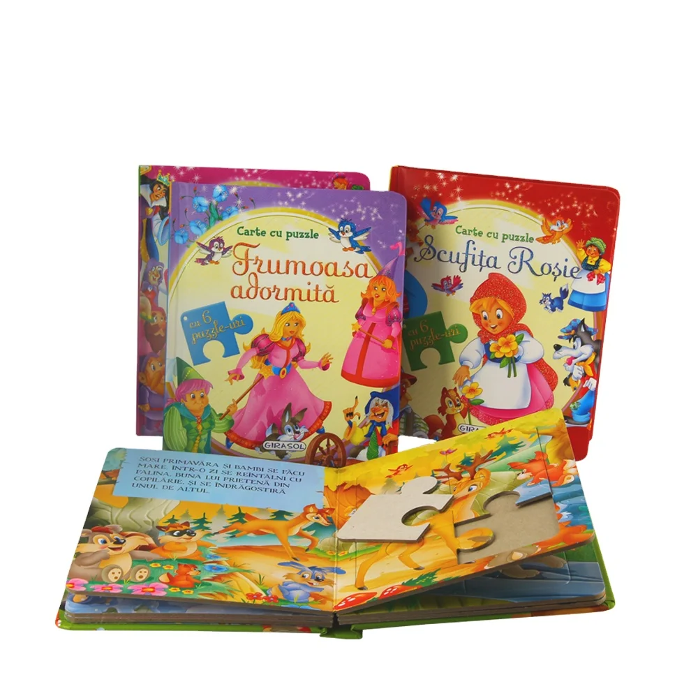 Interactive Kids Puzzle Book Engaging Illustrations Board Book Design For Ages 3-6  Customize Bulk Printing Order