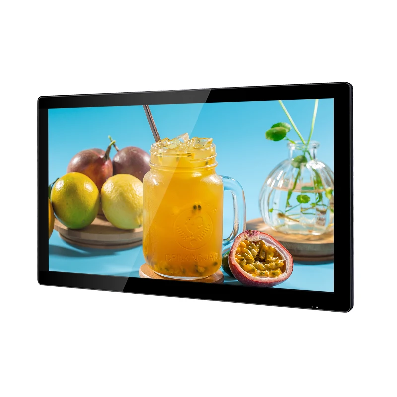 Advertising display monitor32 inch tv lcd screen panel display black touch screen display wholesale for shopping mall