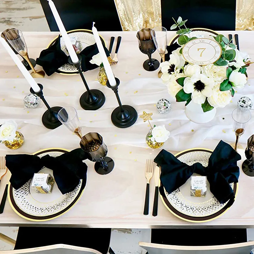 Partycool Свадебные праздничные банкеты в стиле бохо для невесты украшения многослойная белая шифоновая хлопковая романтичная легкая