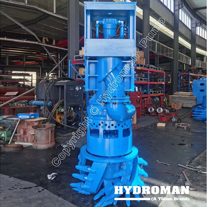 Hydroman Hydraulic Dredge Sand Gravel Pump with Head Cutter