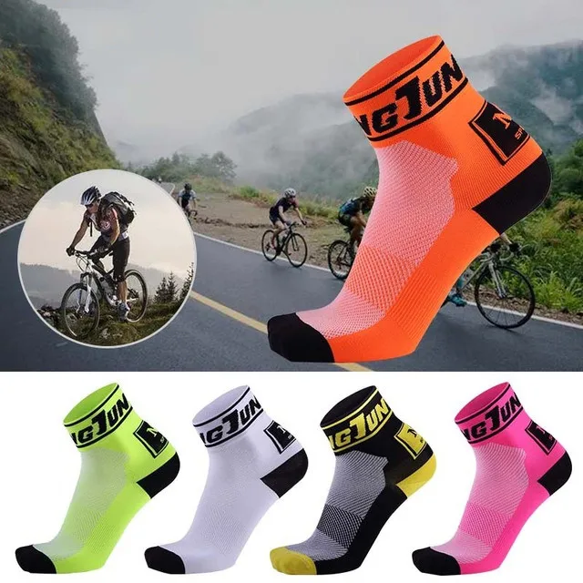 No pilling custom design crew athletic bike compression men running cycling socks