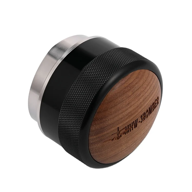 Coffee Tamper 58.35mm Distributor Classic Logo Premium Coffee Tamper Non-Stick Powder Stepless Mixer Kitchen Accessories
