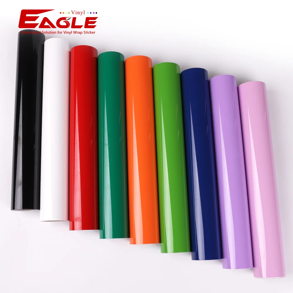 Eagle Cutting Laser Sticker Adhesive Vinil Color PVC Super Glossy Self Adhesive Vinyl Roll for Craft Cricut Vinyl Plotter