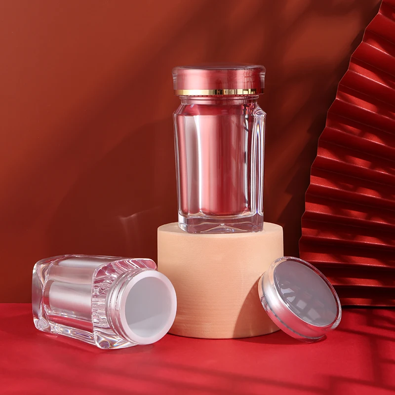 50ml 100ml Custom Printing Luxury Empty Wide Mouth Medicine Packaging Soft Medical Vitamin Capsule Plastic Pill Bottle With Cap