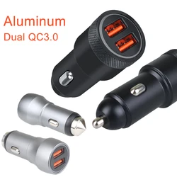 Aluminum Housing 12V Double Fast Charging Adapter Mobile Phone Dual USB Car Charger