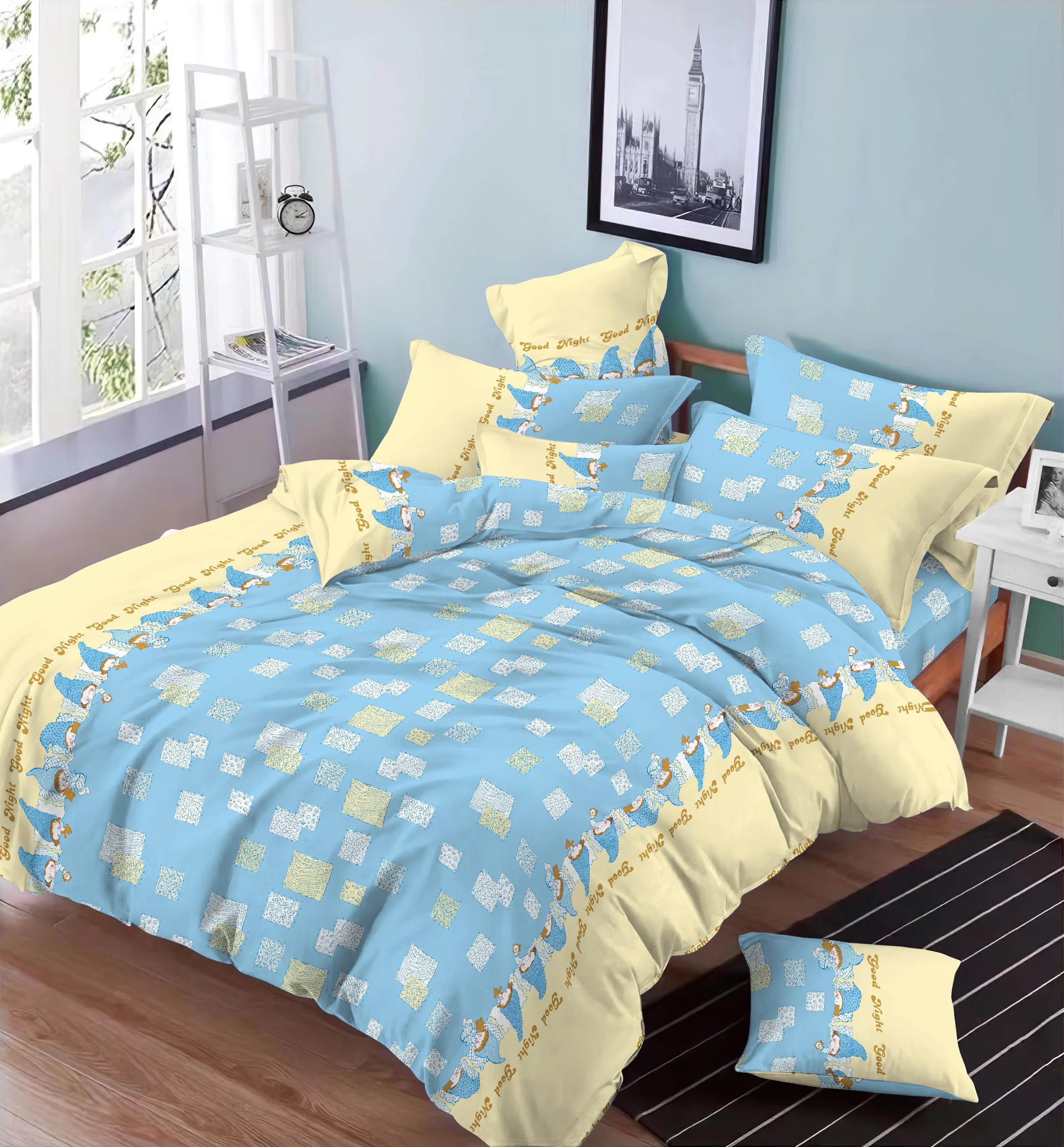 manufactures cheaper price pigment print fabric 55gsm 100% polyester