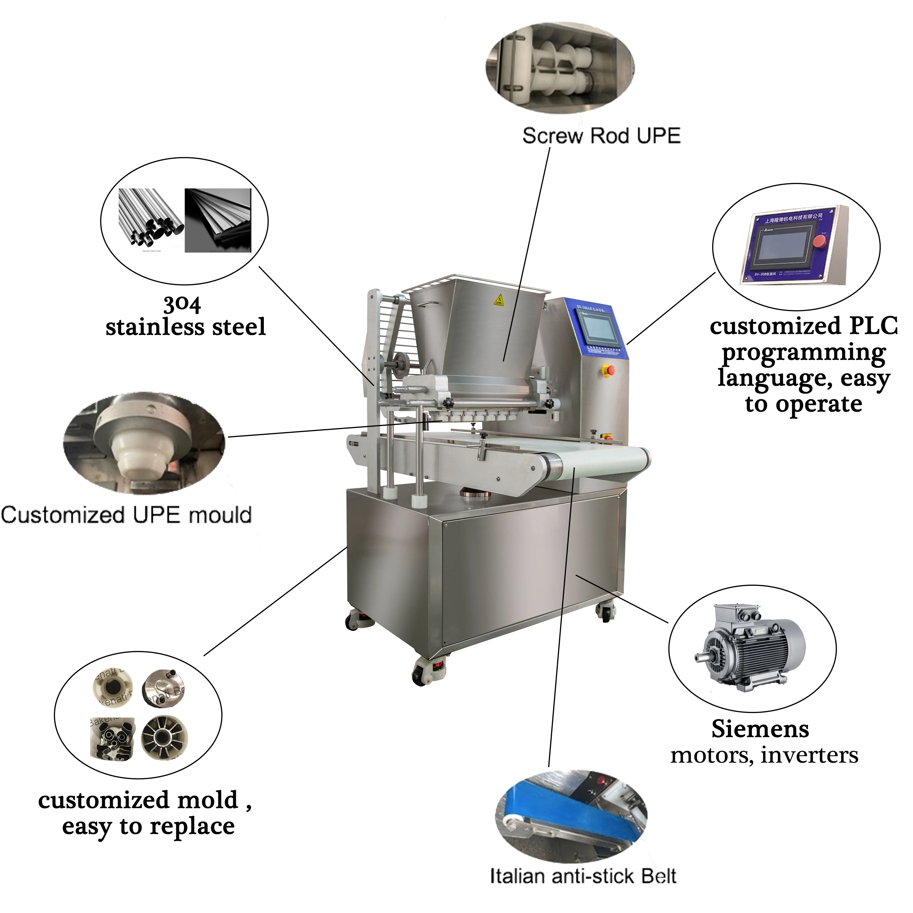 Multifunctional cake Production Line/ Muffin Cake making Machine cookie making machine
