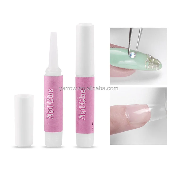 2G/Bottle Nail Glue Professional Press on nails Wholesale Fast Drying Nail Tips Gel Glue Adhesive Rhinestones Glue Private Label