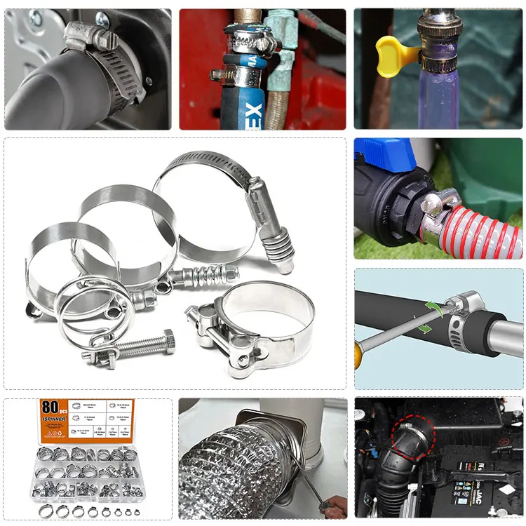 Worm Gear Hose Clamp Heavy Duty Small Hose Clamps Automotive Pipe Radiator Plumbing Fuel Line Hose Clamp