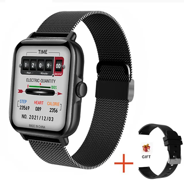 2022 New Call 1.69 Color Screen Luminous voice assistant fashion blood pressure heart rate smart watch