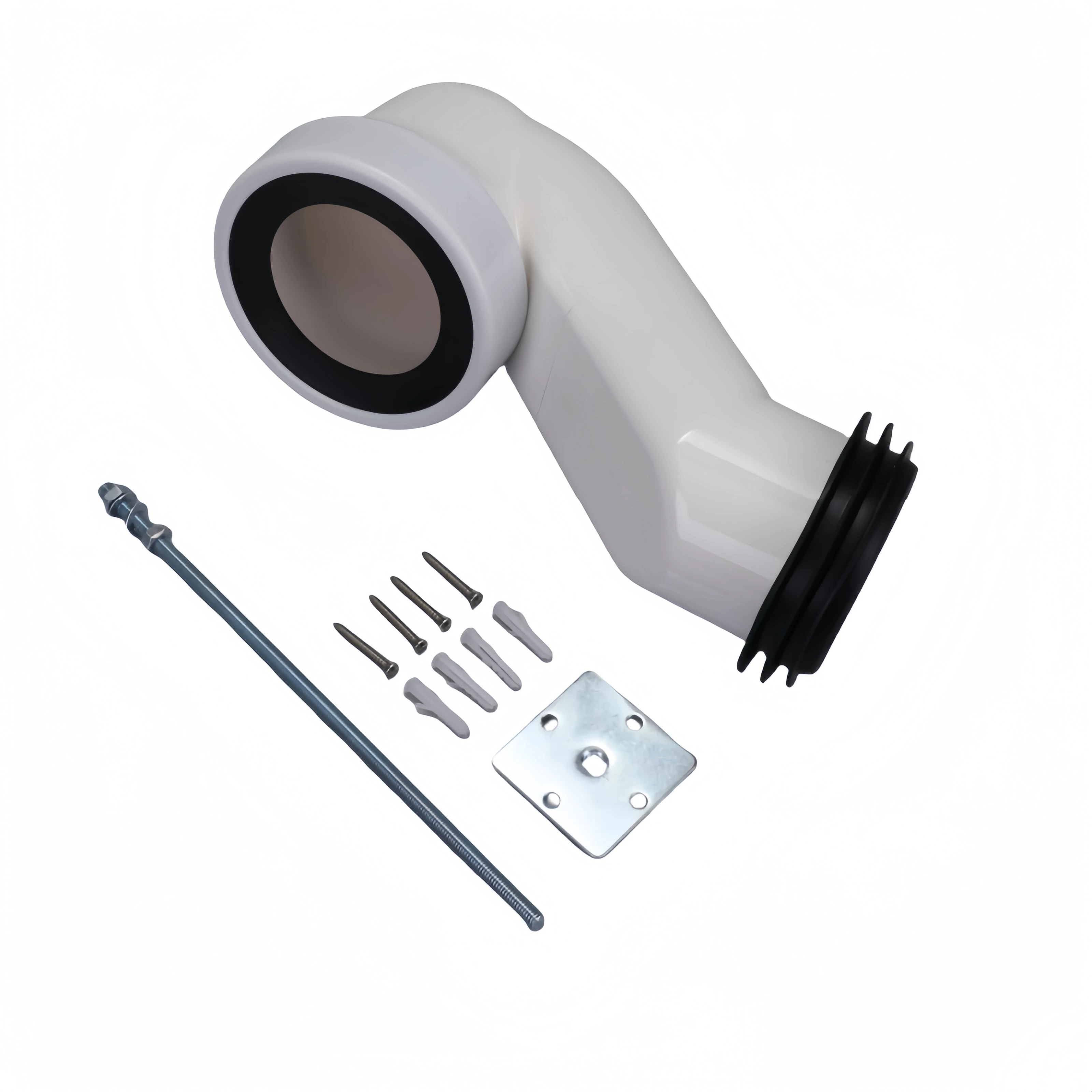 Toilet Plastic Drain Pipe WC Pan Connector Short Reach Toilet Pan Connector pipes