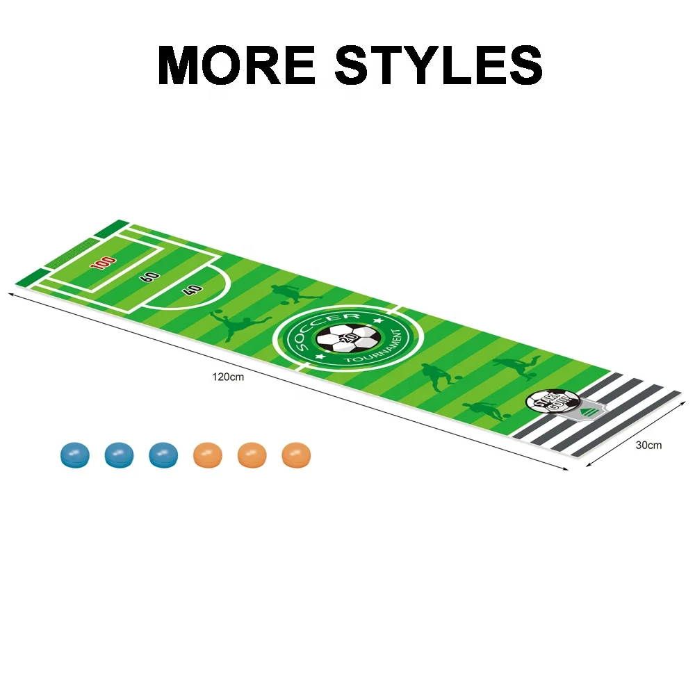 Tabletop sport toy portable fun mini curling game set kids and adults shuffleboard pucks board game curling toy for family game