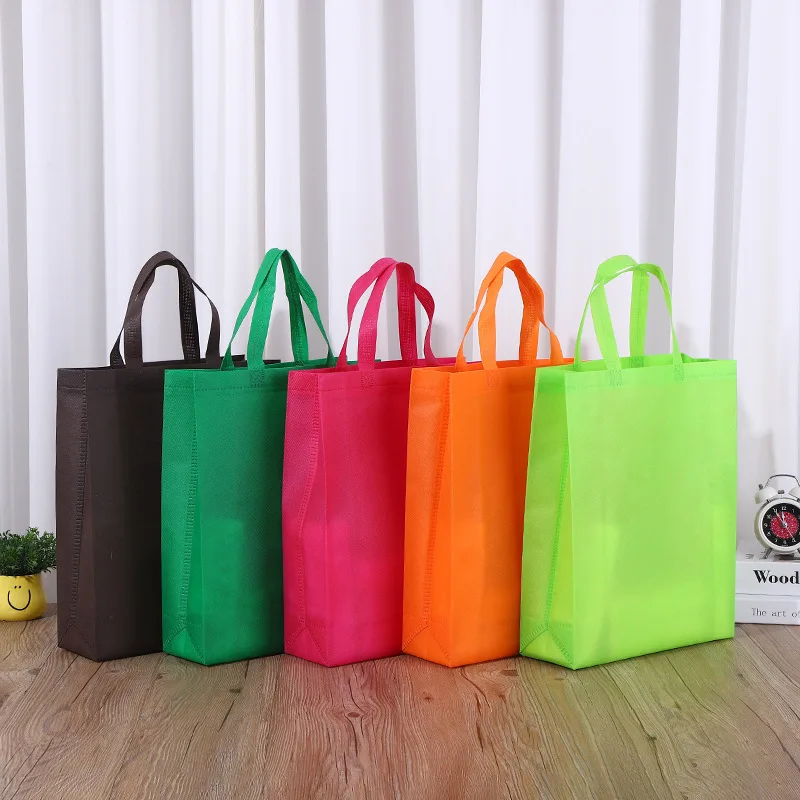 High Quality  Laminated Biodegradable Non Woven Vest Handle Bag