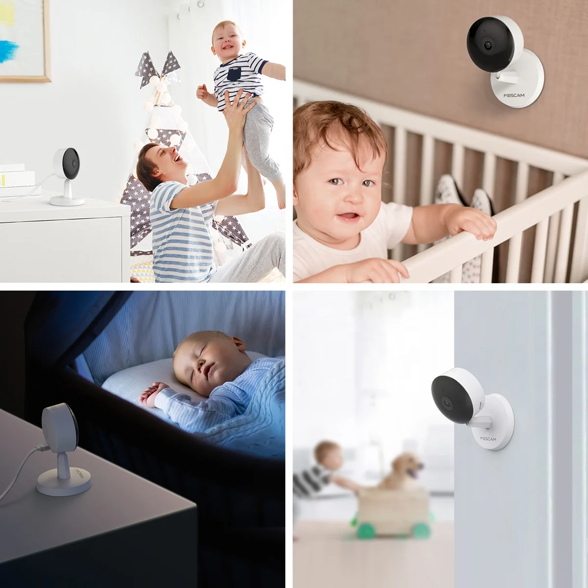 Foscam 1080P 2 way audio APP control wireless baby care wifi Беспроводная