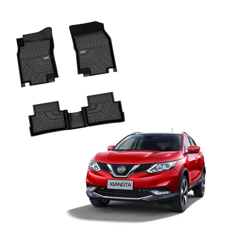 Tpe Car Mats  Front Rear Car Mats for Nissan Qashqai 2014+ High Quality TPE Material Car Floor Mat