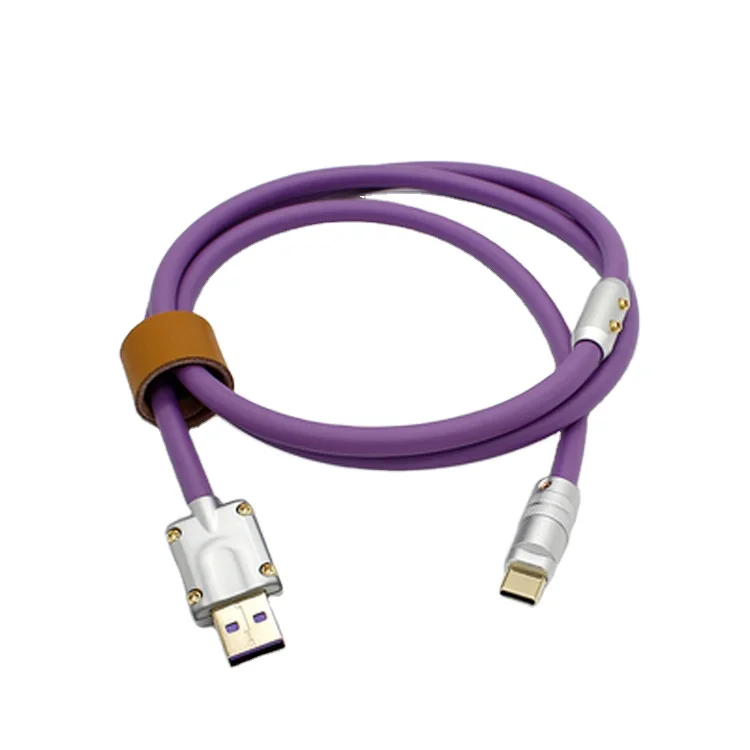 soft silicone  5A quick charging usb to type-c  huawei charger data cable for mobile Phone