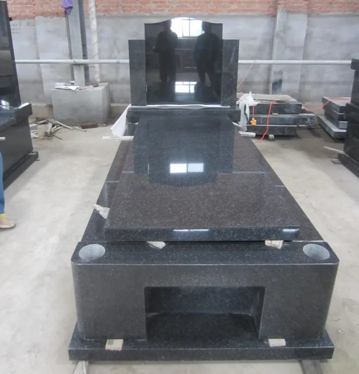 Latest cheapest Black granite Russian tombstones